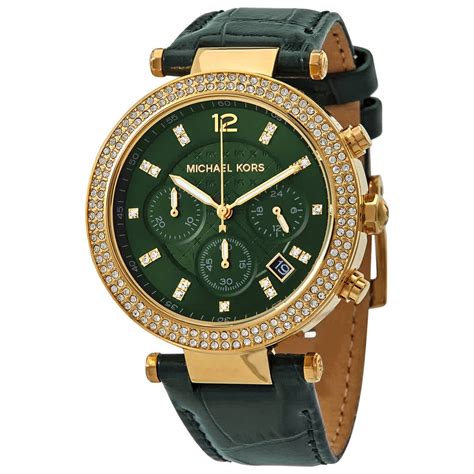 michael kors green dial watch|Michael Kors green watches.